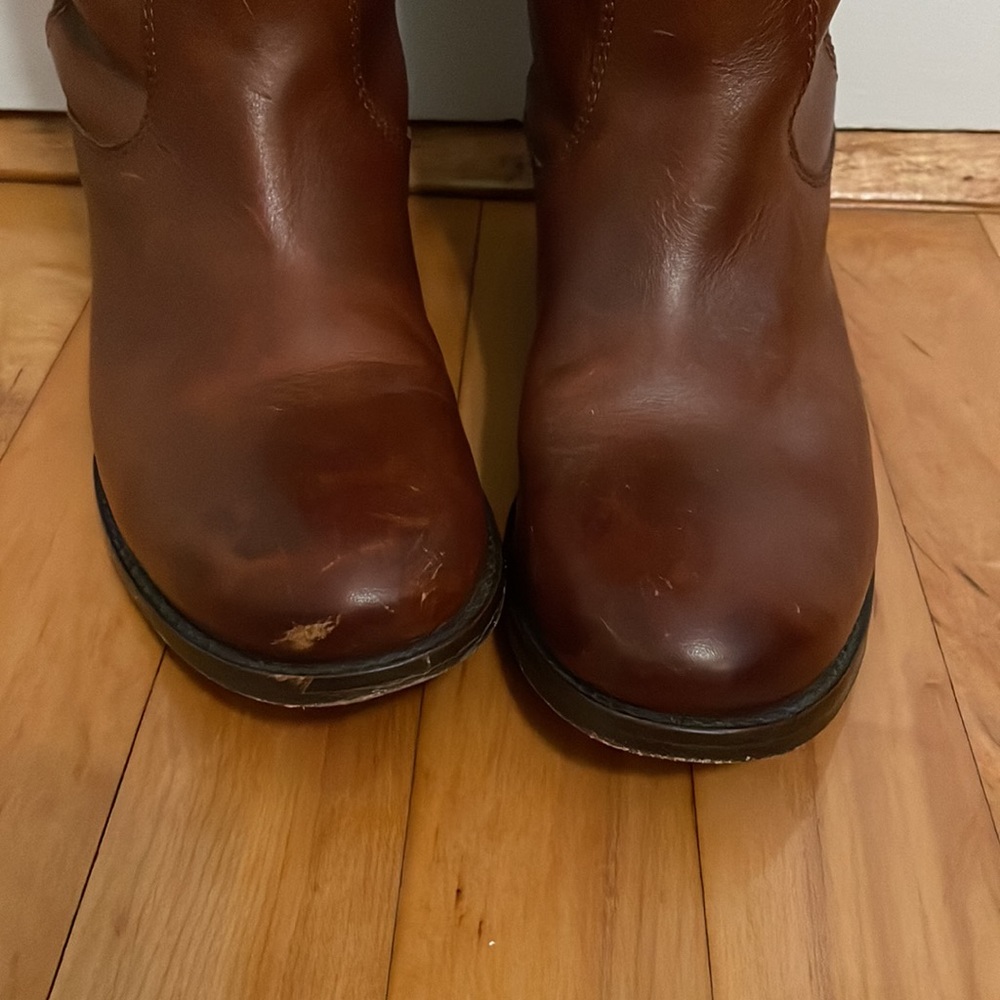 Frye Melissa Button Tall Riding Leather Boots 6 B - Picture 5 of 9